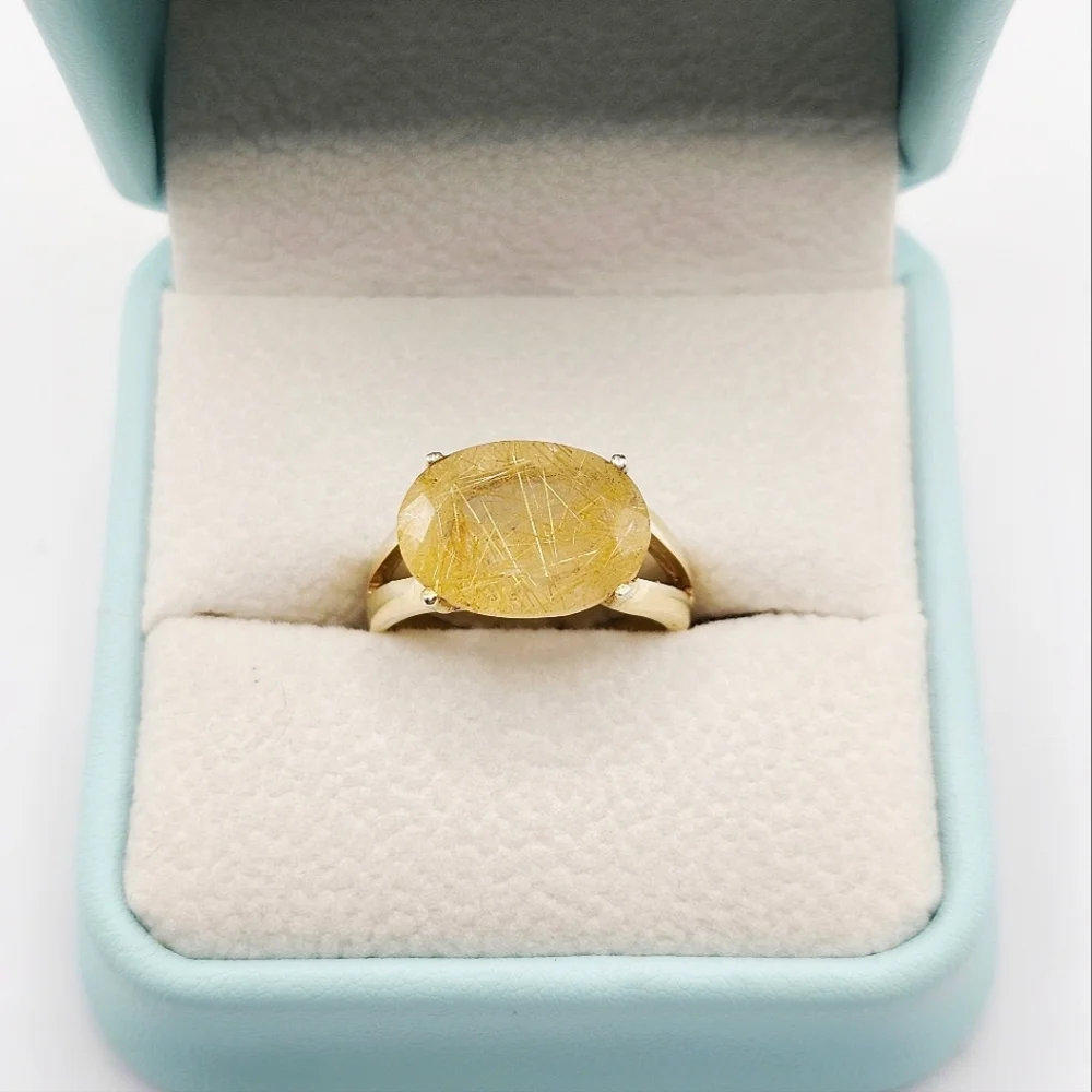 Golden Rutilated Quartz - Picture 1 of 5